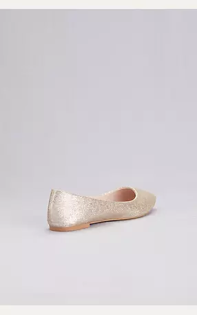 Allover Glitter Pointed Toe Flats Image 2