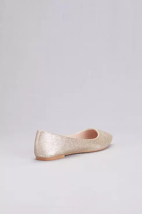 Allover Glitter Pointed Toe Flats Image 2