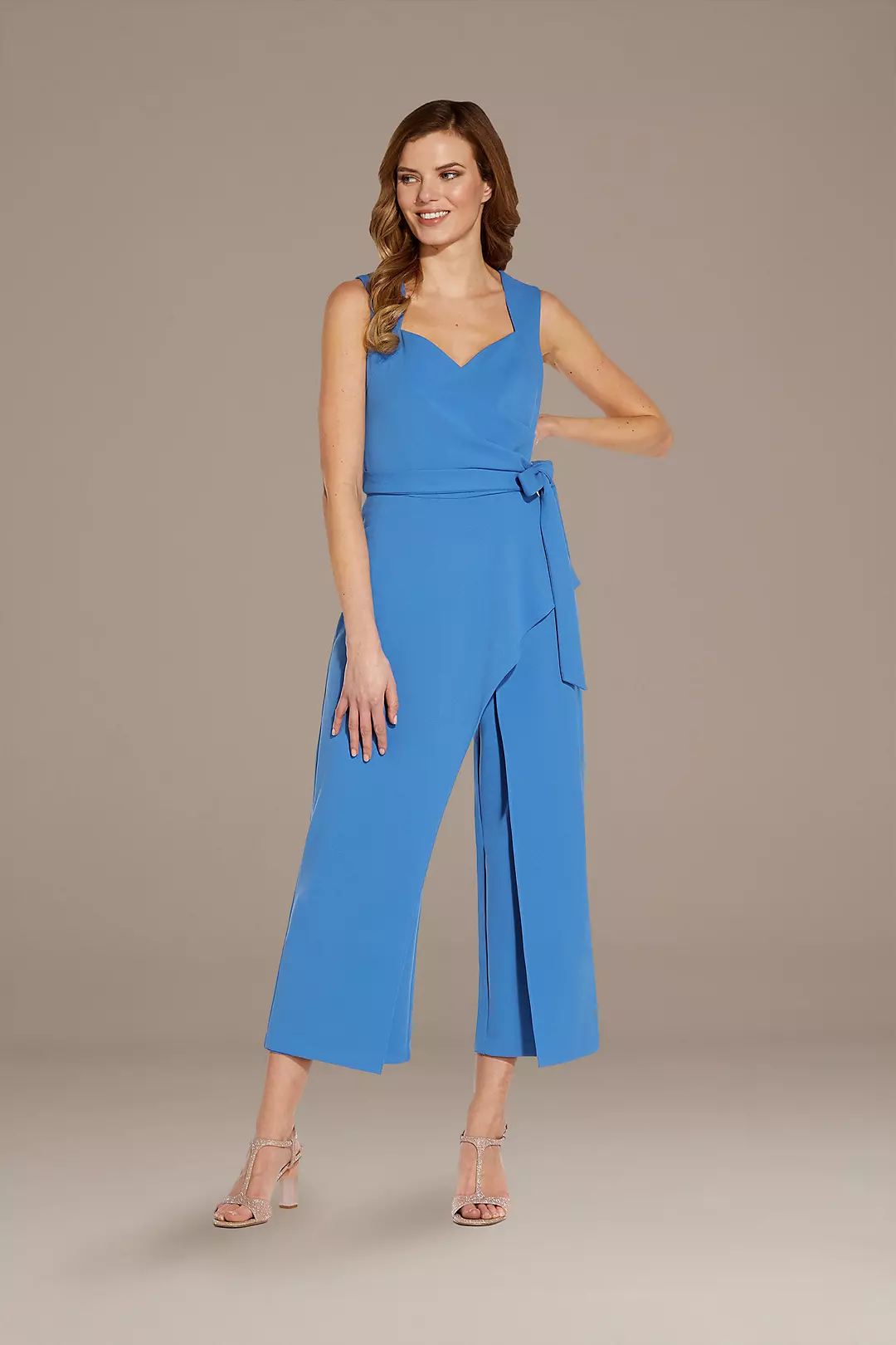 Crepe Jumpsuit with Open Back Image