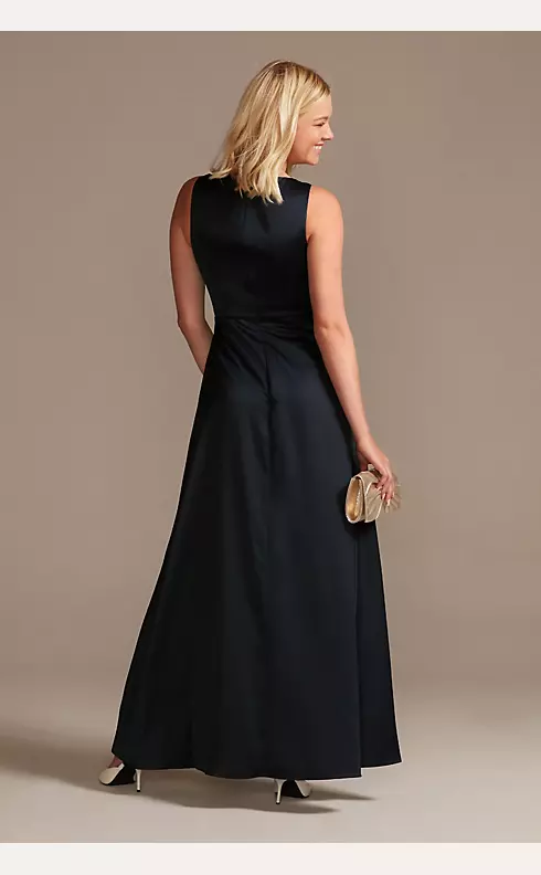 Crepe Jumpsuit with Satin Overskirt Image 2