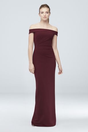 david's bridal burgundy dresses