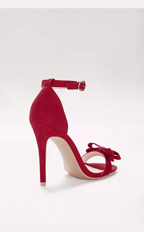 Skinny-Strap Stiletto Sandals with Bow  Image 2