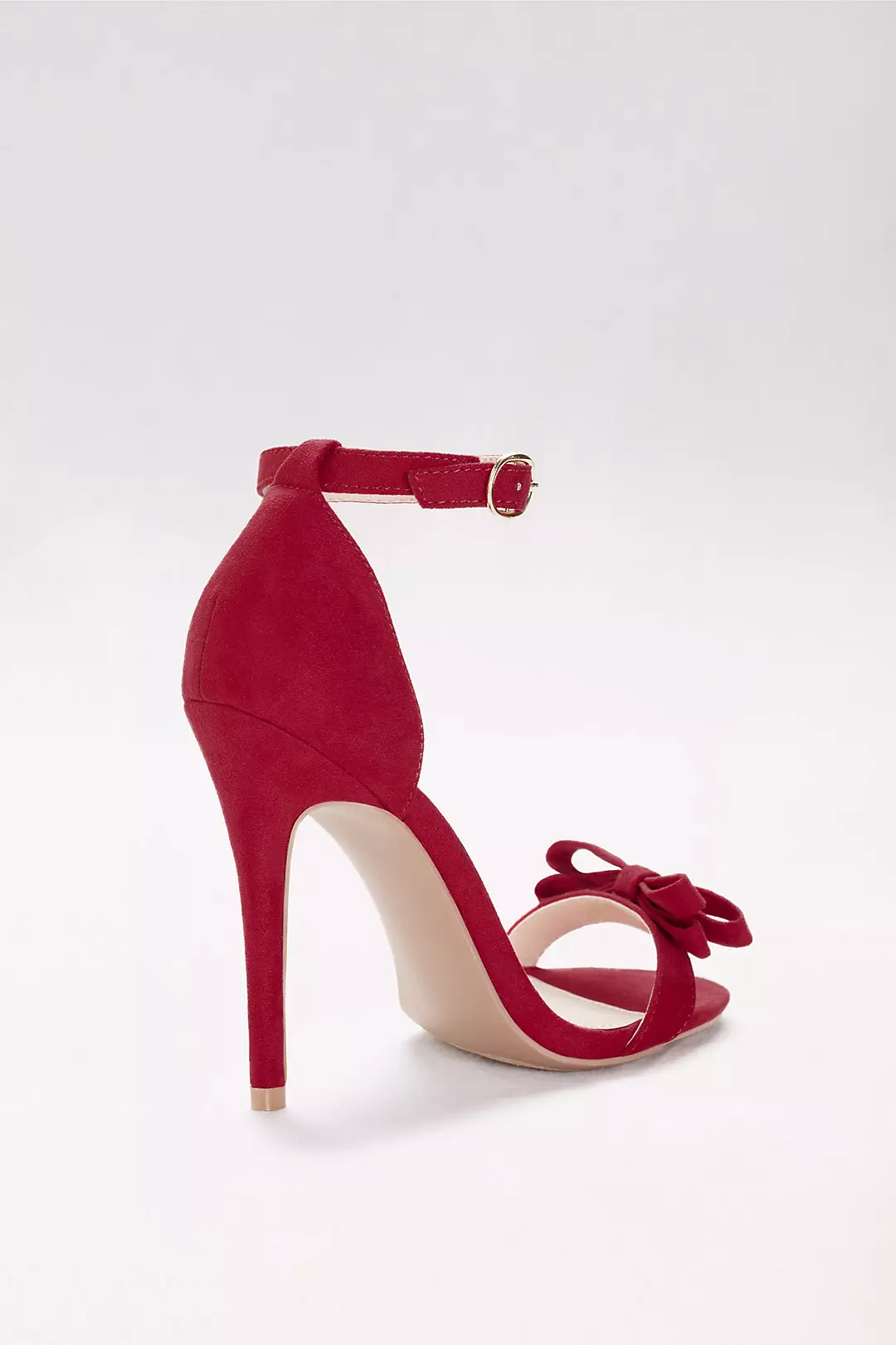 Skinny-Strap Stiletto Sandals with Bow  Image 2