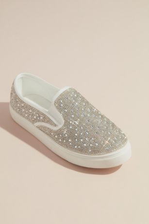 Slip on sale sneakers with bling