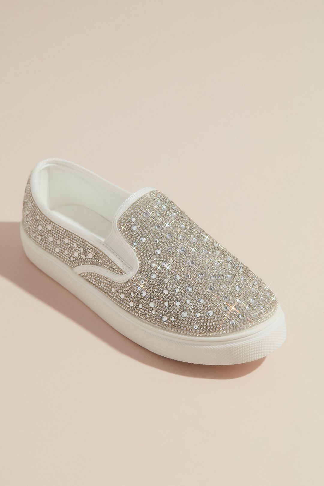 balance Specialisere fødsel Crystal Embellished Slip-On Sneaker | David's Bridal
