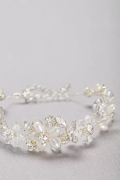 Botanical Crystal and Pearl Bracelet Image 2