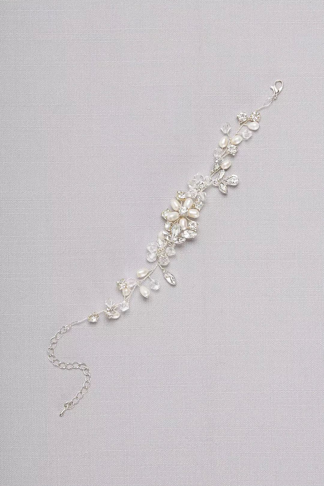 Botanical Crystal and Pearl Bracelet Image