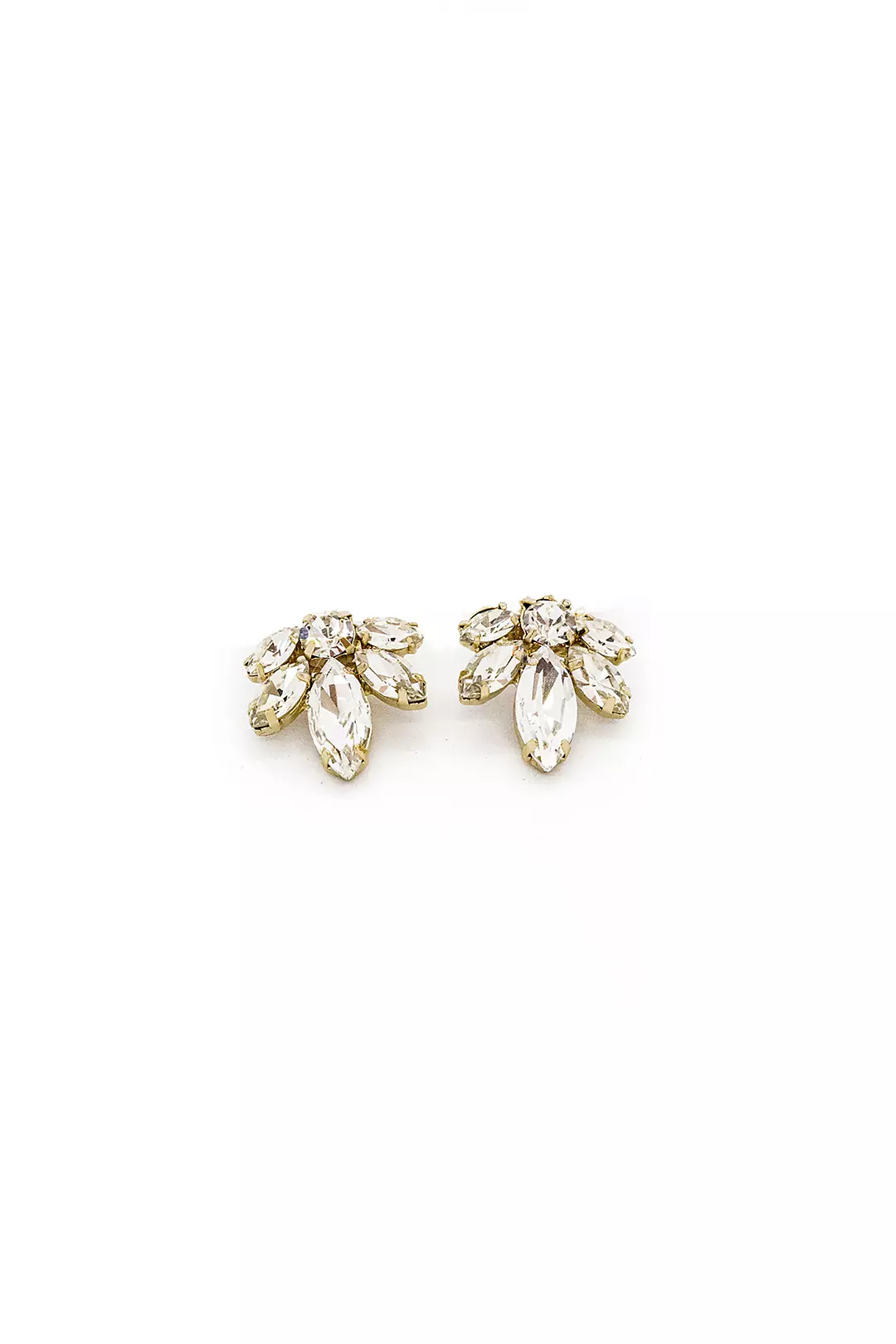 Swarovski Crystal and Sterling Cluster Earrings Image