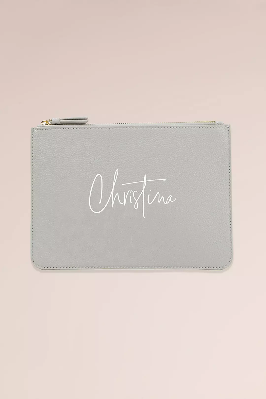 Personalized Vegan Leather Clutch Bag Image