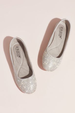 silver ballet pumps
