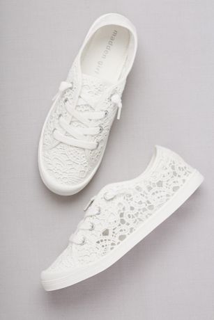 Crochet Lace Sneakers David s Bridal