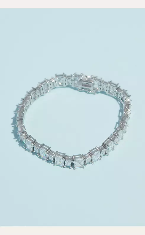Elegant Cubic Zirconia Tennis Bracelet Image 3