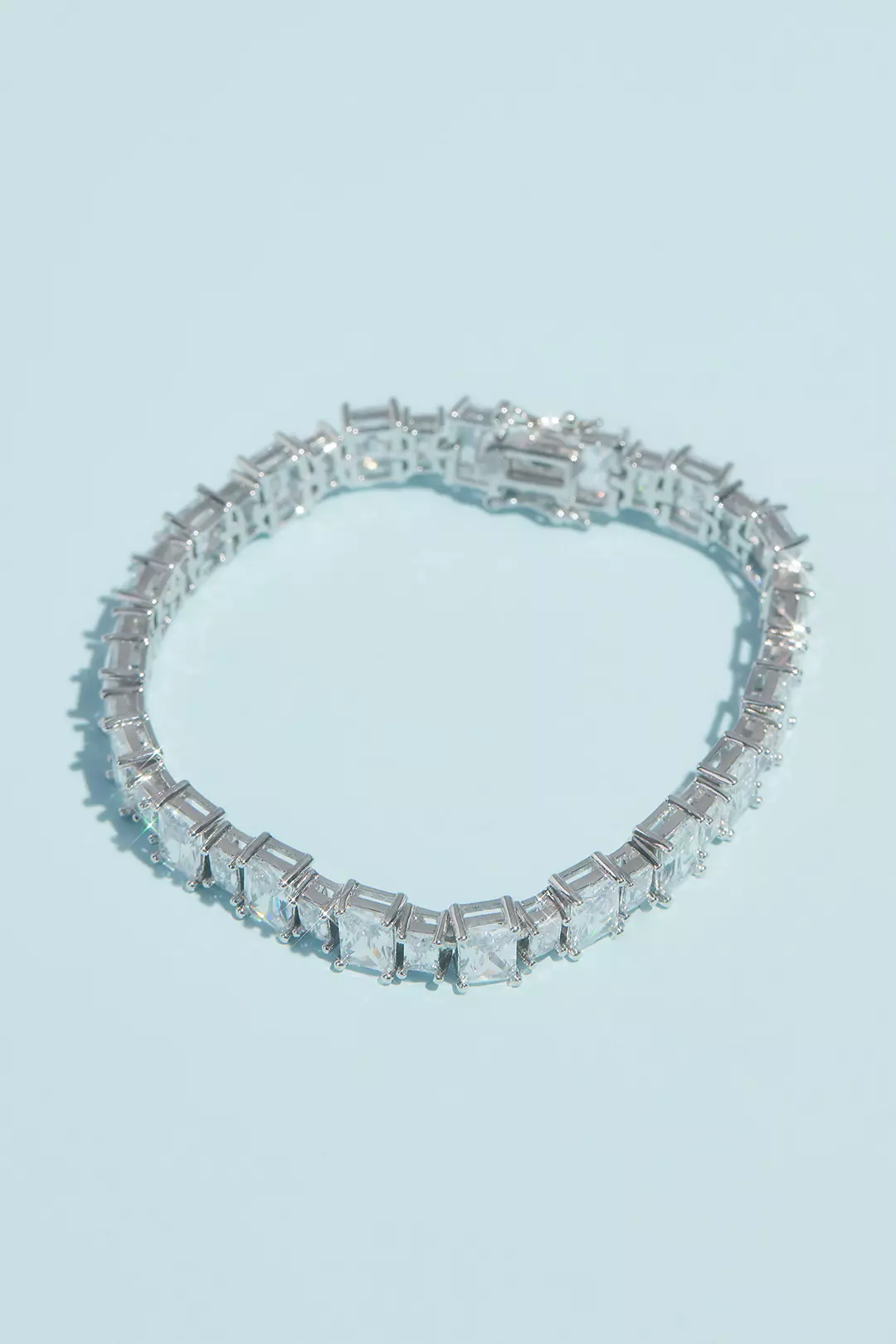 Elegant Cubic Zirconia Tennis Bracelet Image 3