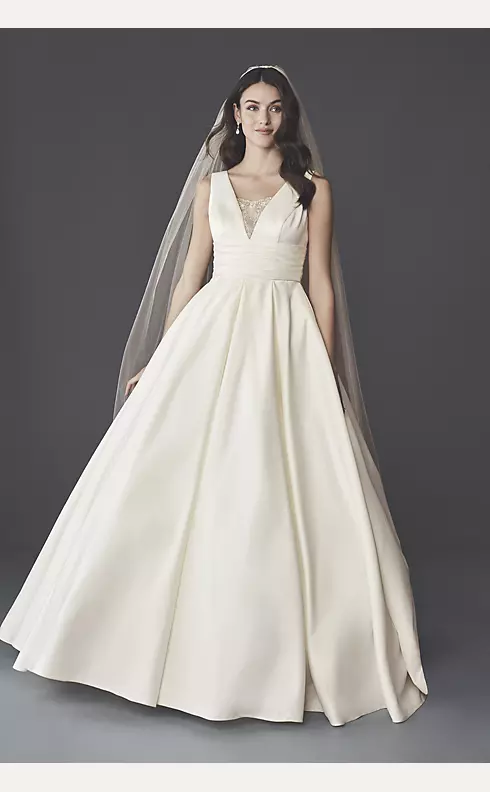 David's Bridal, Intimates & Sleepwear, Davids Bridal Crinoline Aline 2  Tier Slip Petticoat White 963w