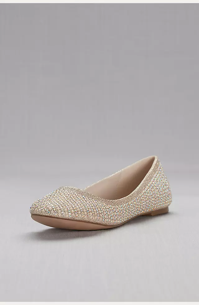 Crystal and Pearl Ballet Flats Image