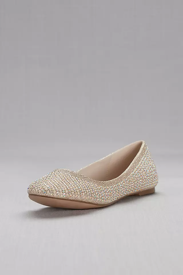Crystal and Pearl Ballet Flats Image