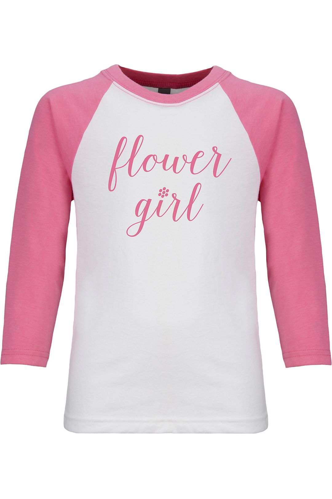 Flower Girl Outfit - Simple Flower Girl T-shirt Girls - Pink