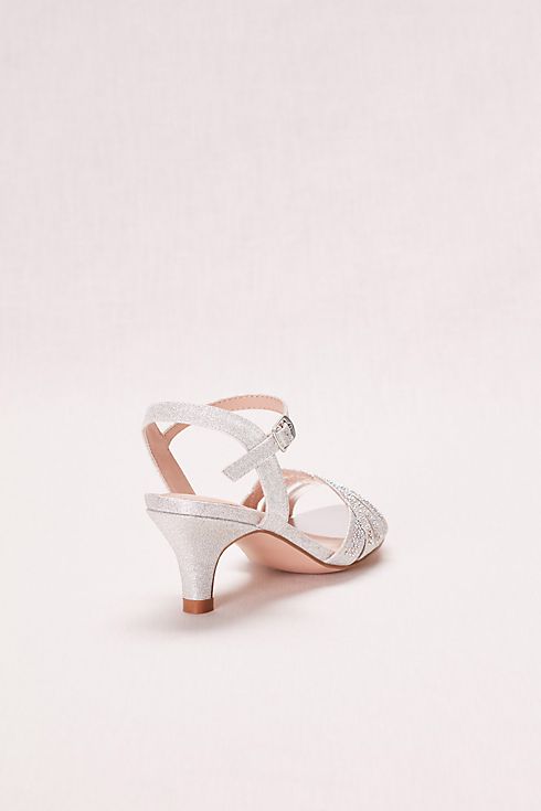 Girls' Low Heel Quarter Strap Crystal Sandal Image 3