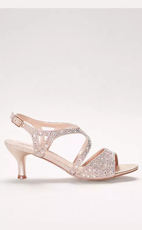 Strappy Heels with Iridescent Gems Image 3