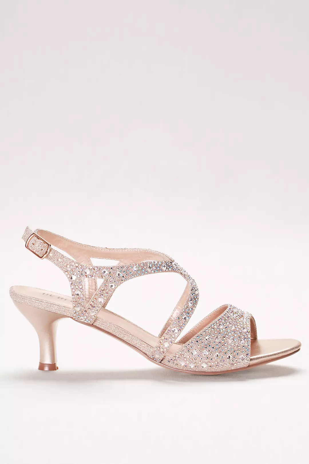 Strappy Heels with Iridescent Gems Image 3