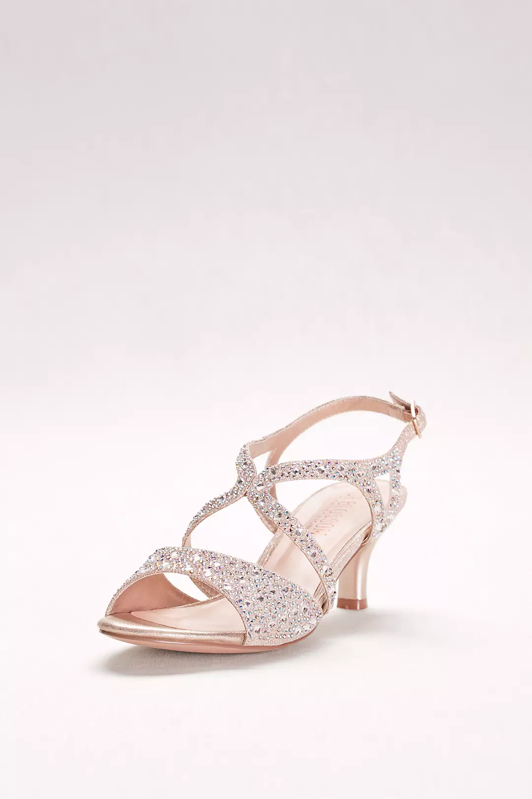 Strappy Heels with Iridescent Gems Image