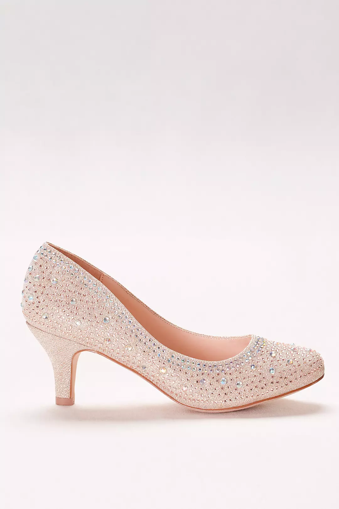 Low-Heeled Pumps with Crystal Embellishment Image 3