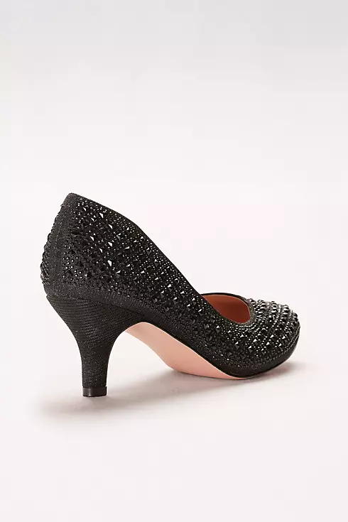 Low-Heeled Pumps with Geometric Crystal Detail Image 2