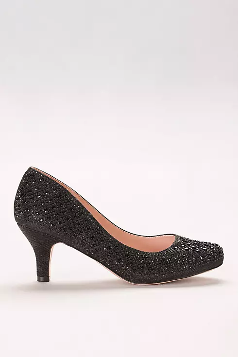 Low-Heeled Pumps with Geometric Crystal Detail Image 3