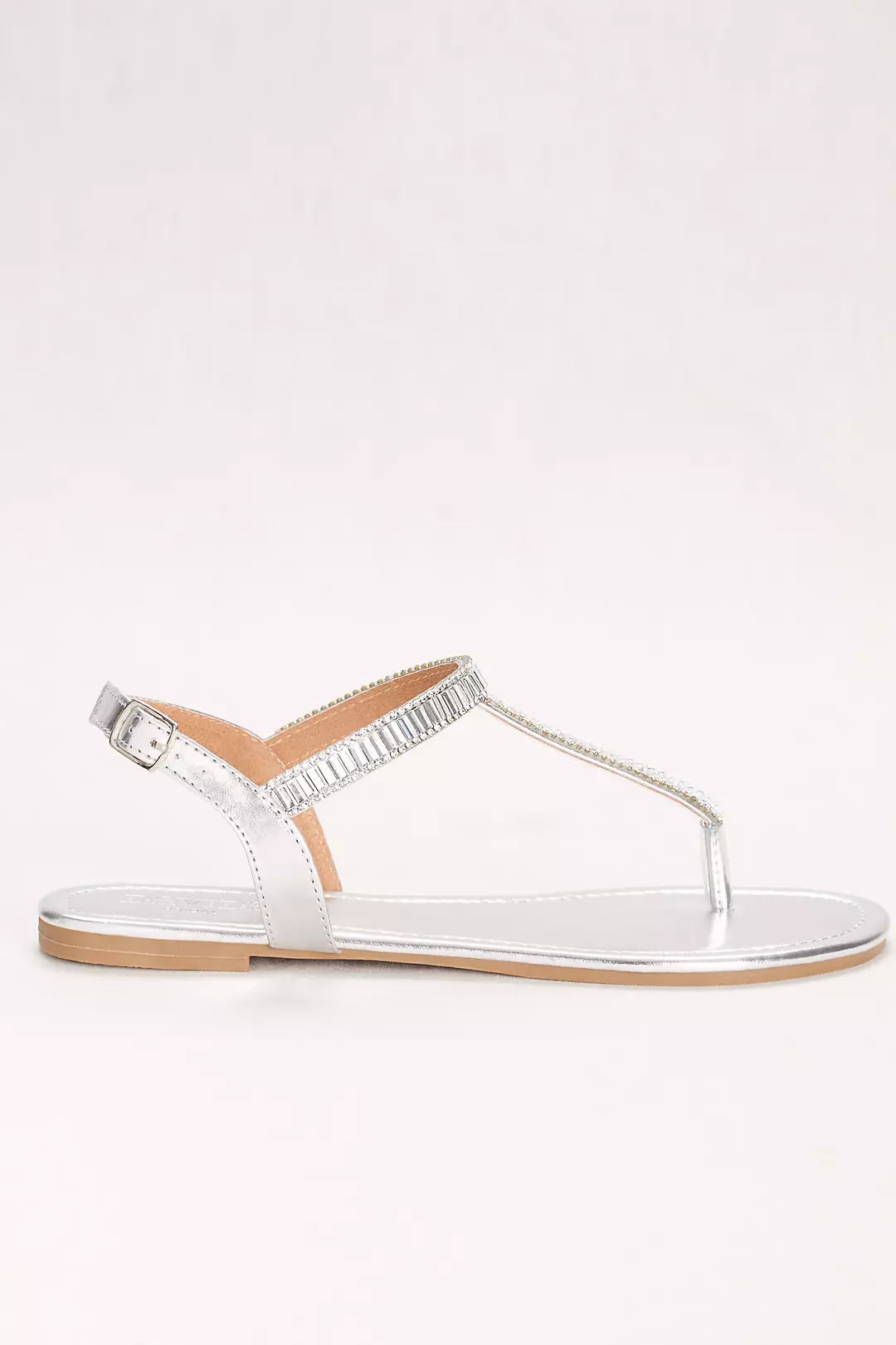 Baguette Crystal T-Strap Sandal Image 3