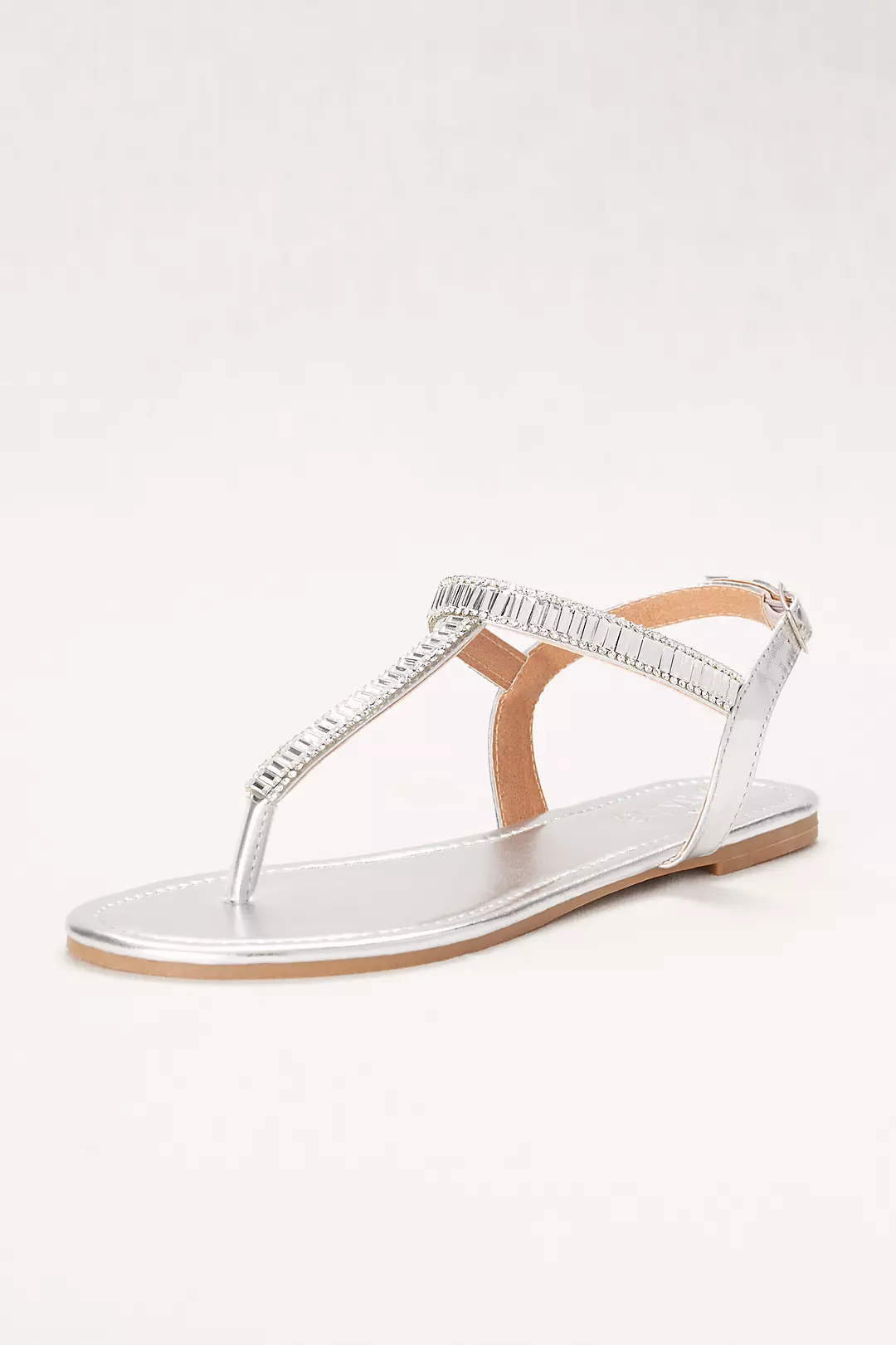 Baguette Crystal T-Strap Sandal Image