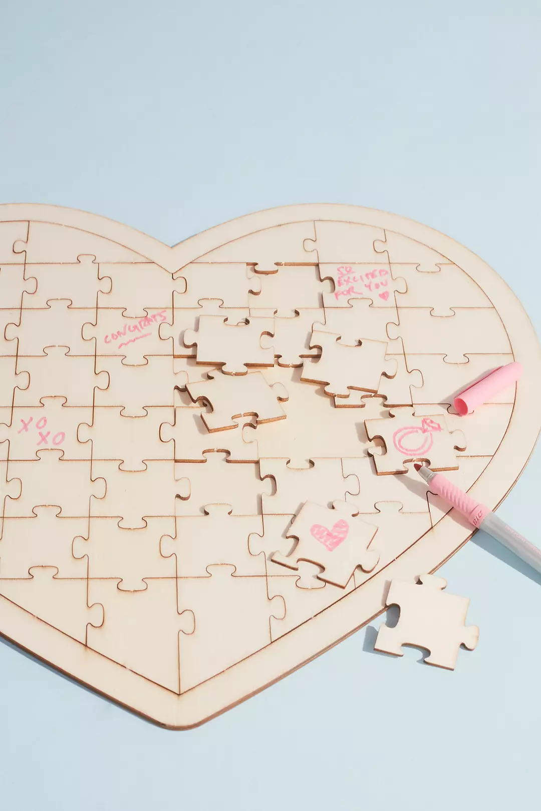 Heart Jigsaw Puzzle Guest Book Alternative Image