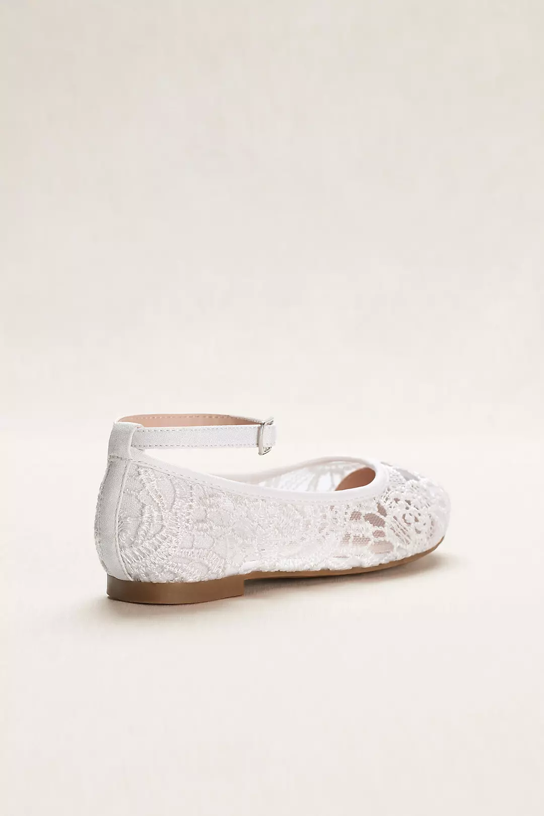 Flower Girl Crochet Lace Ballet Flats | David's Bridal