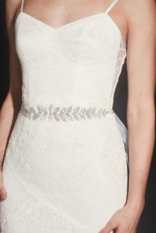 wedding dress with a belt