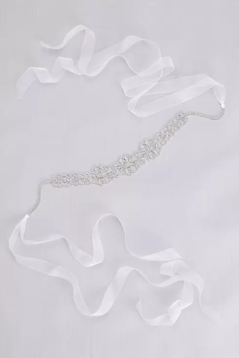 Intertwined Blooms Crystal Floral Sash Image 2