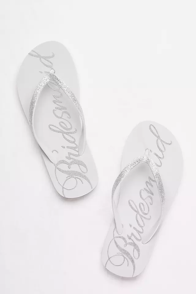 Glitter Bridesmaid Flip Flops Image 4