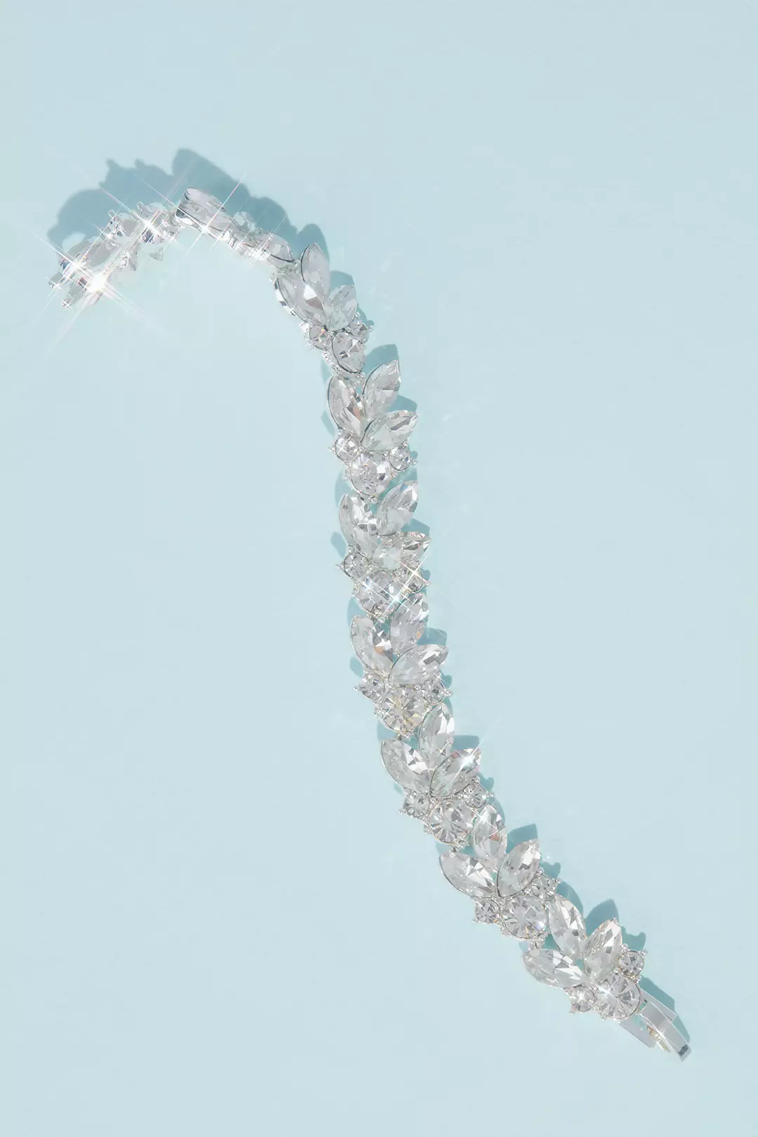 Marquise and Circle-Cut Crystal Clusters Bracelet Image