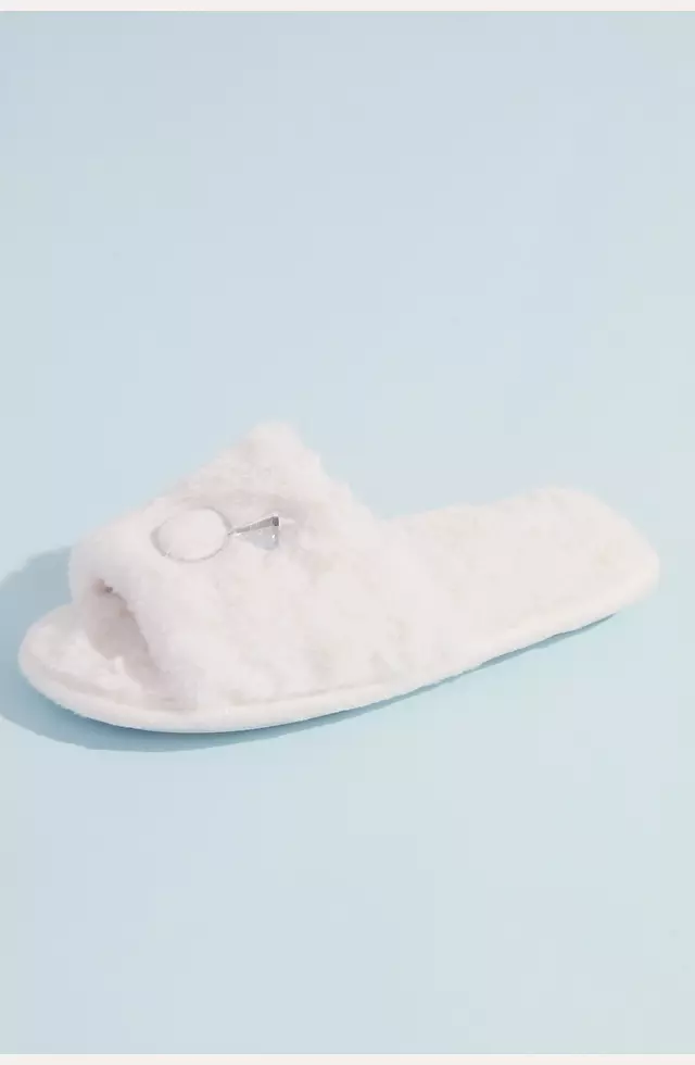 Fuzzy Bride Slide Slippers Image