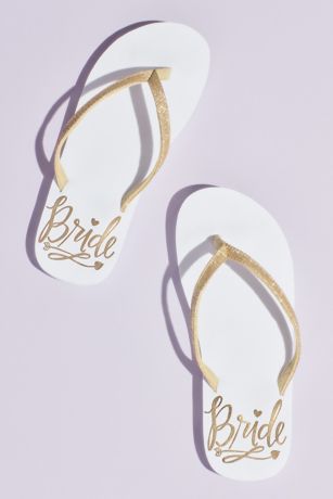 cheap bridal flip flops