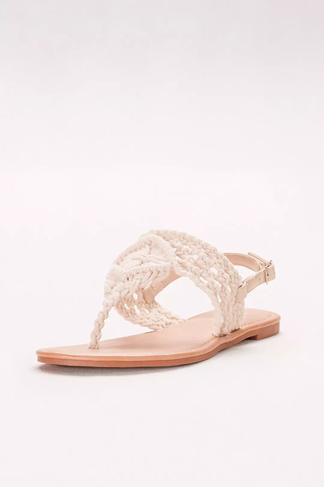 Macrame-Weave Slingback Sandals  Image