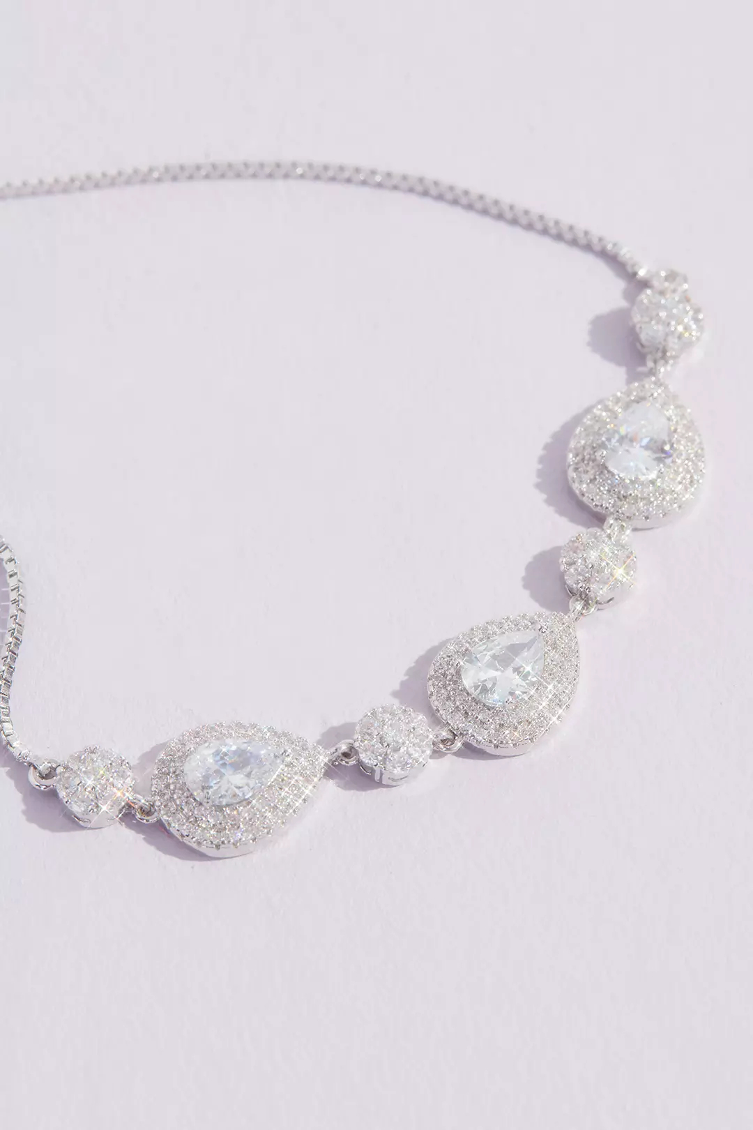 Crystal Teardrop and Crystal Ball Bracelet | David's Bridal