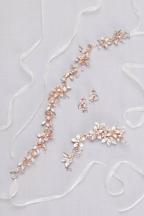 Blooming Pearl and Crystal Hair Clip Image 1