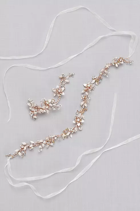 Blooming Pearl and Crystal Hair Clip Image 5