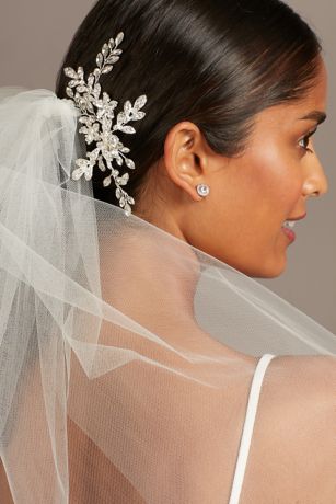 Crystal Leaves and Branches Bridal Hair Vine David s Bridal