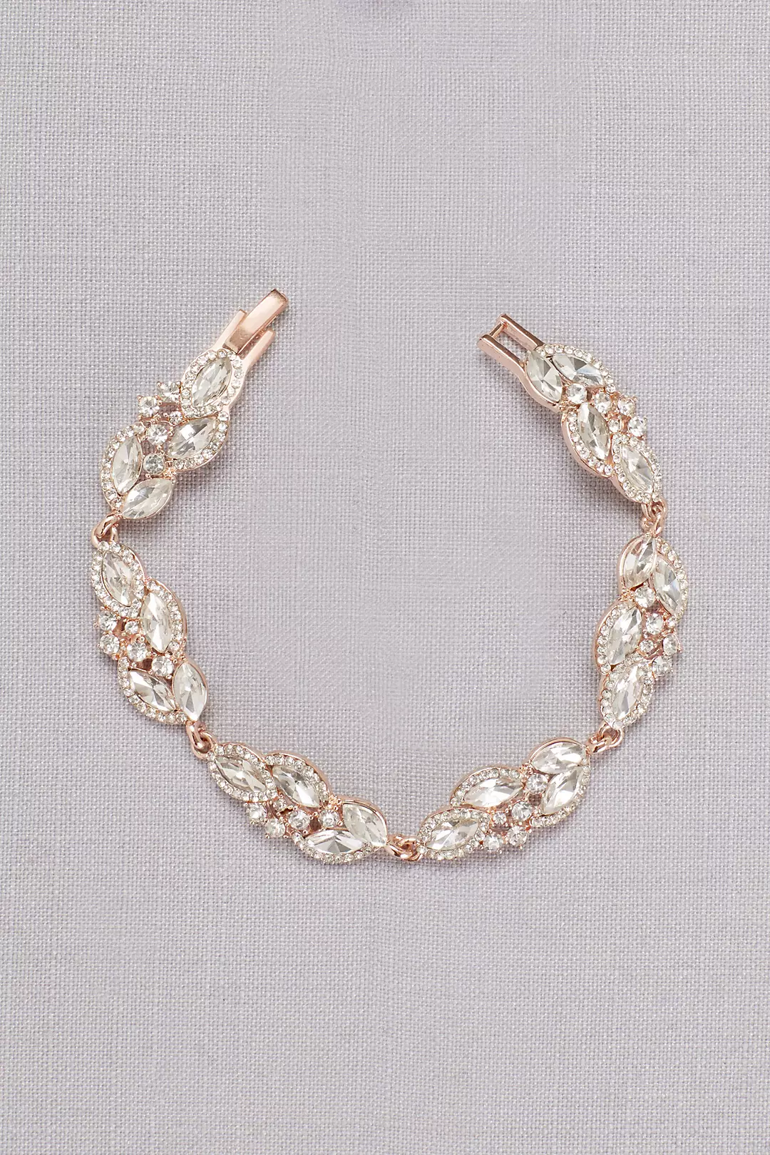 Faceted Crystal Leaves Bracelet Image