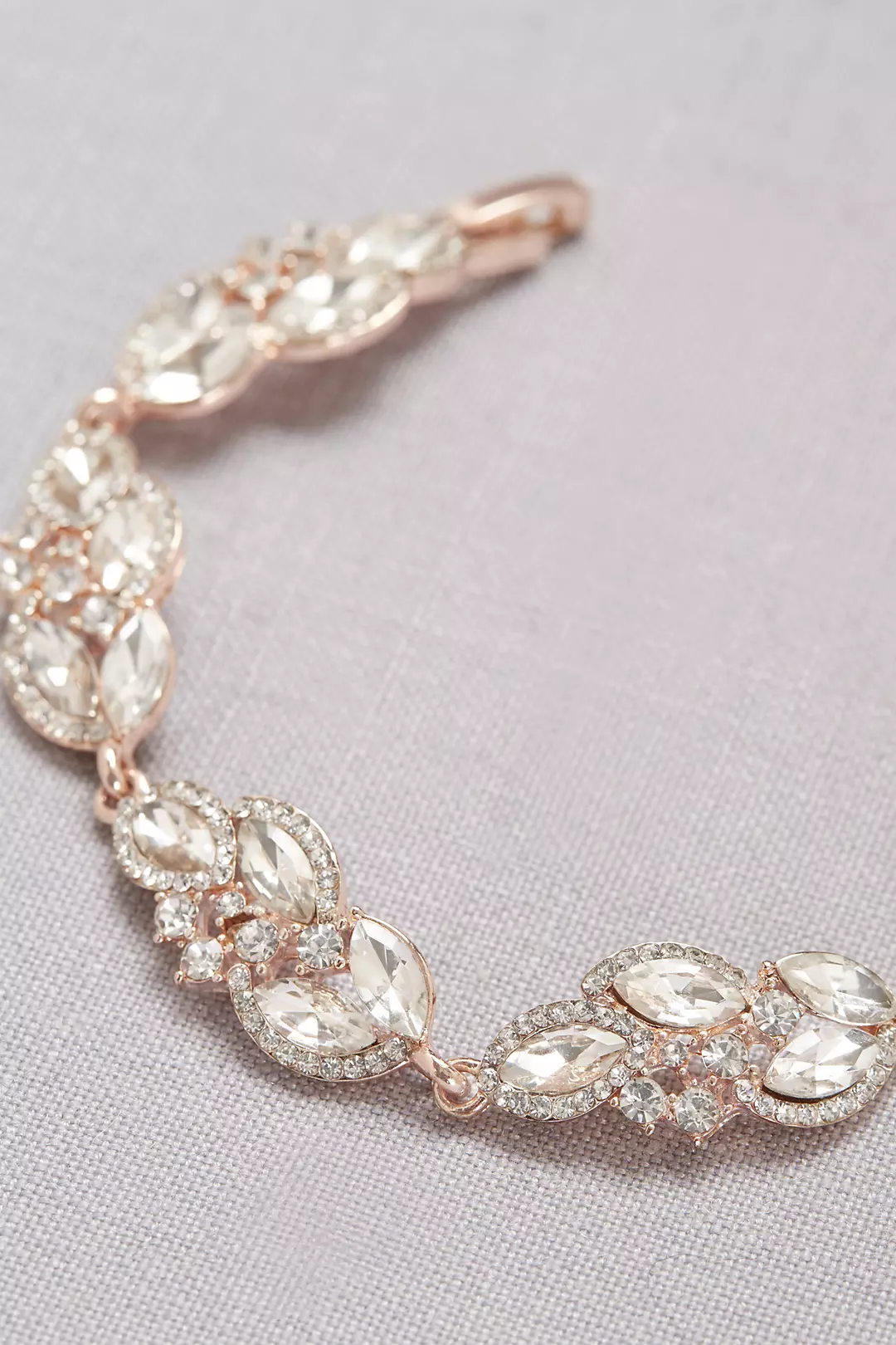 Faceted Crystal Leaves Bracelet Image 2