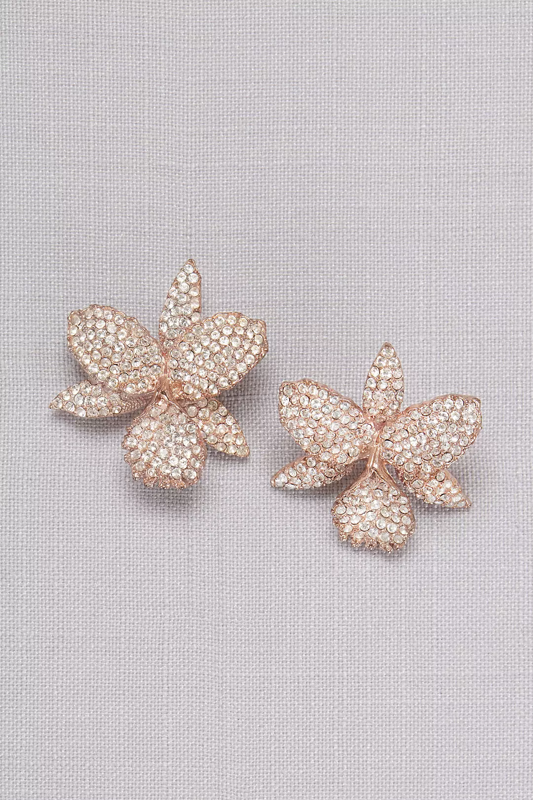 Pave Orchid Earrings Image