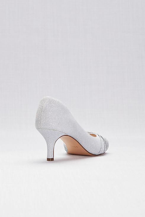 Satin D'Orsay Peep-Toe Sandals Image 2