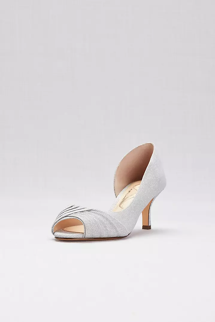 Pretty Satin Upper Open Toe Bridal Shoes Pretty Satin Upper Open Toe Bridal Shoes