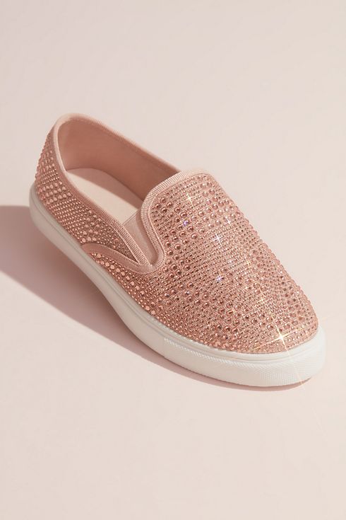 Allover Crystal Slip-On Sneakers Image