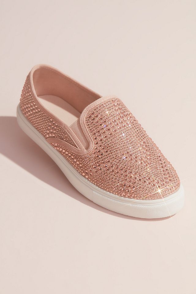 Allover Crystal Slip-On Sneakers Image 9